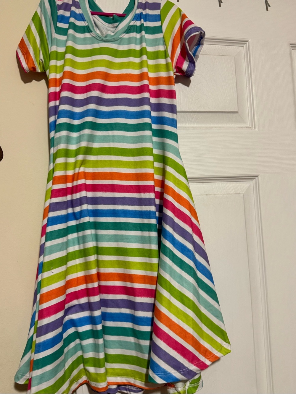 Girls Boutique Raising Robenta Rainbow Tshirt Dress size 12/14